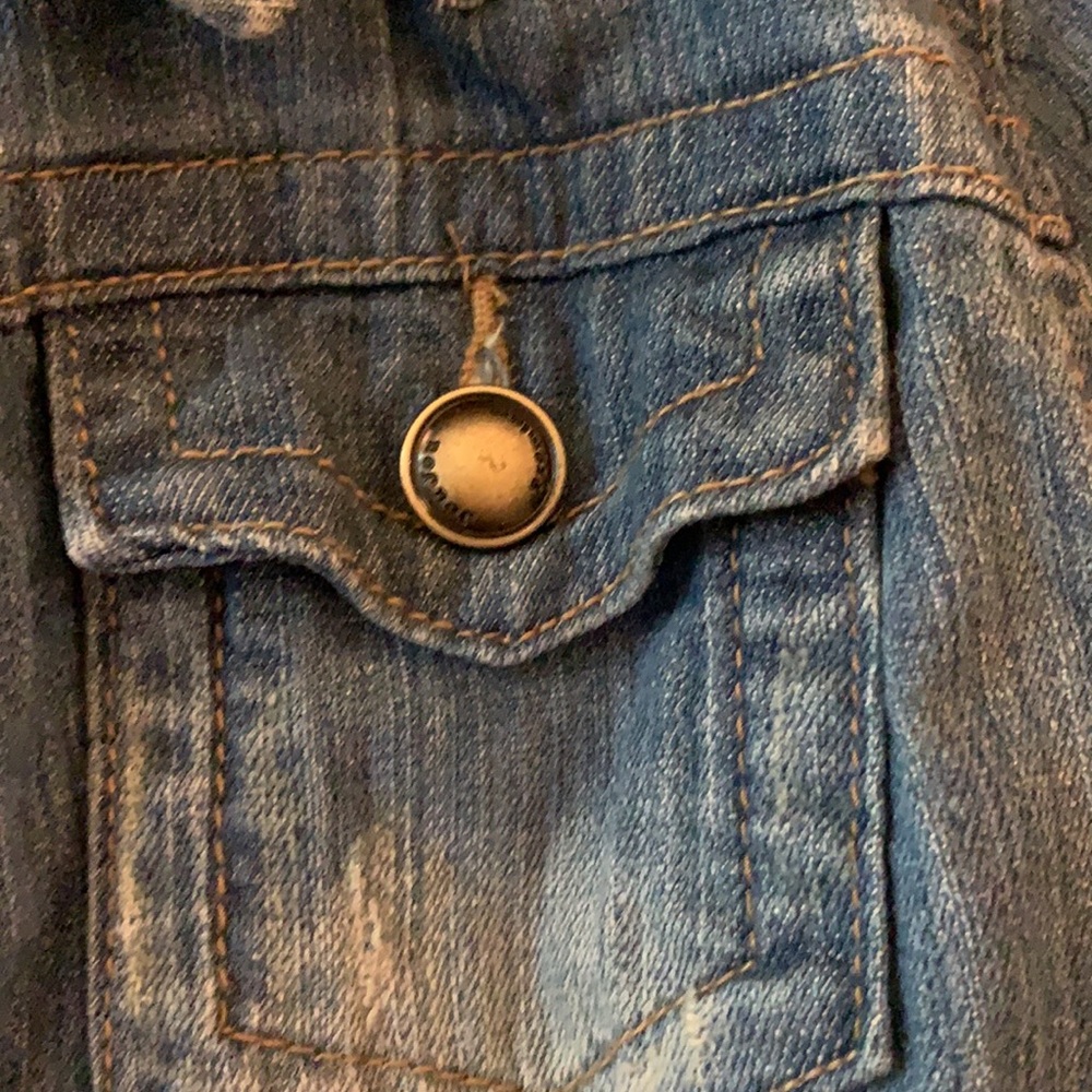 Distressed Denim Jacket - Picture 6 of 16